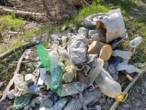 Plastik Litter von NP Donauauen